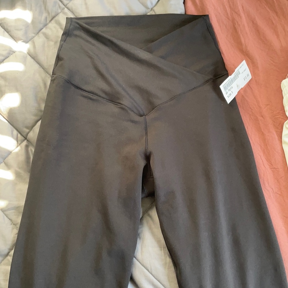 Black cross over leggings